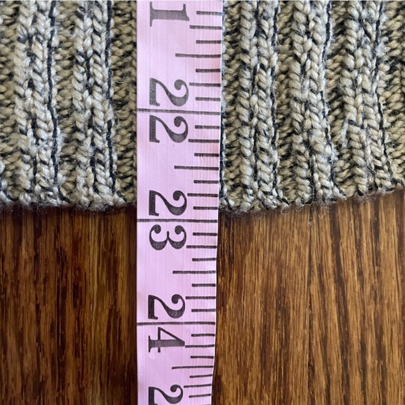 Christopher & Banks Brown Tan Open Neck Sweater Toggles Size Large - Picture 6 of 6